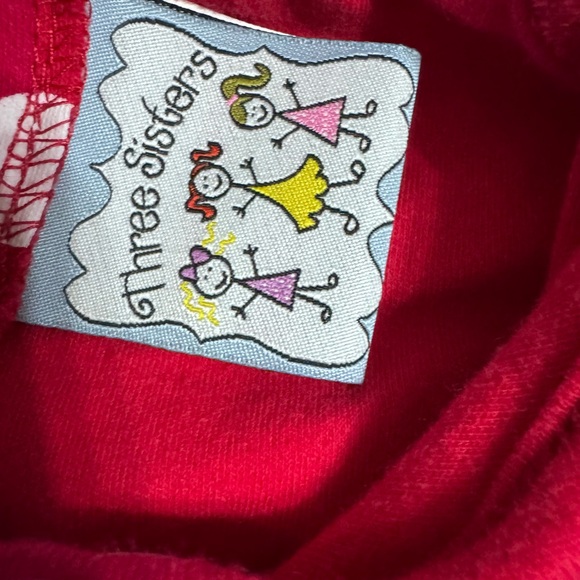 Three sisters baby girl polka dot reindeer Christmas one piece - Picture 6 of 6